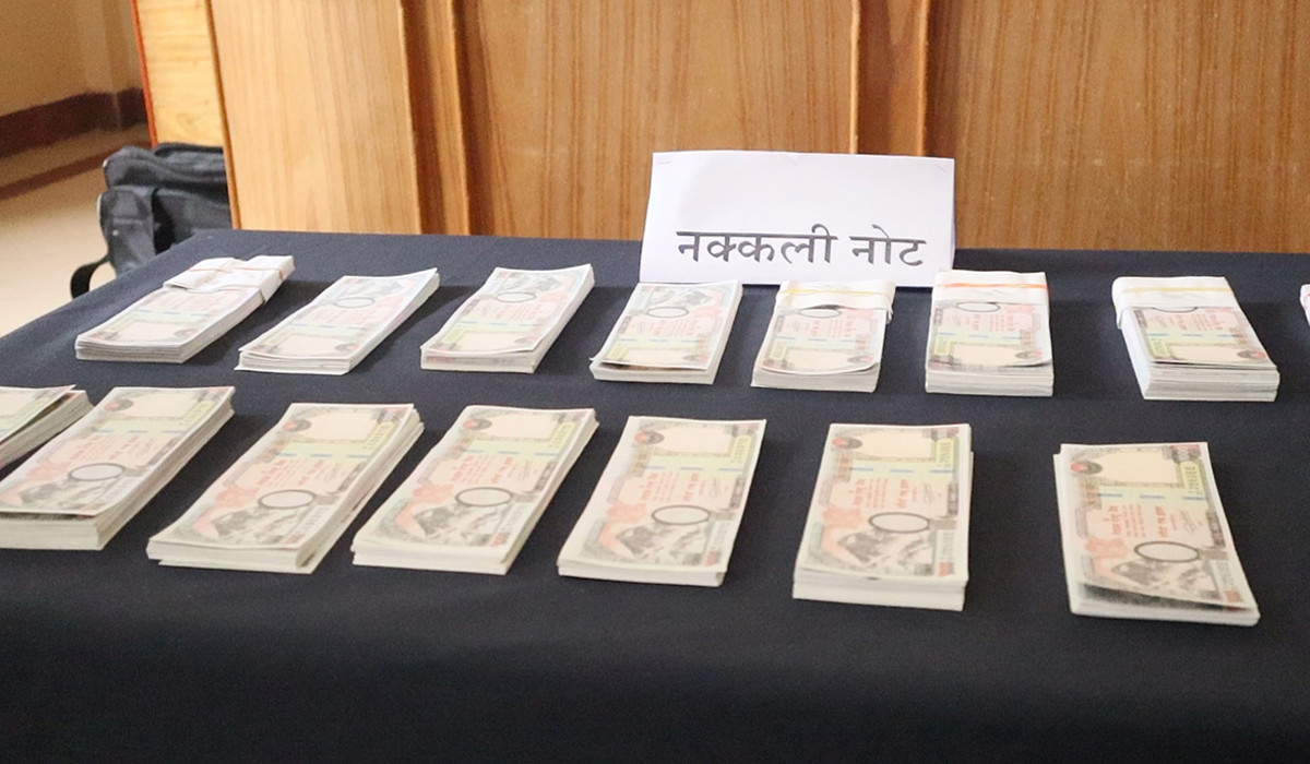 भक्तपुरमा १५ लाख नक्कली नोट बरामद