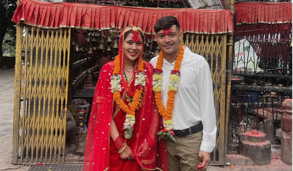 फुटबलर विमल घर्ती मगरले गरे विवाह