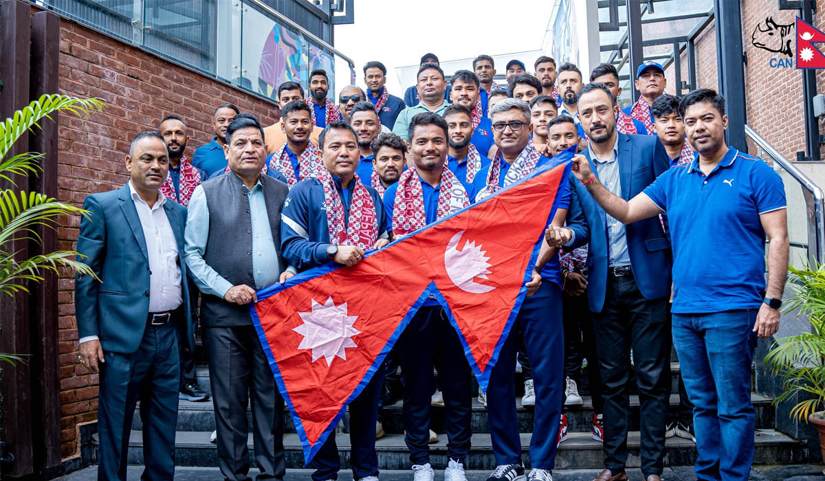 एसियाडका लागि नेपाली क्रिकेट टोलीको बिदाइ