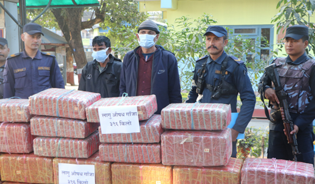 चार क्विन्टल गाँजासहित दुई भारतीय पक्राउ