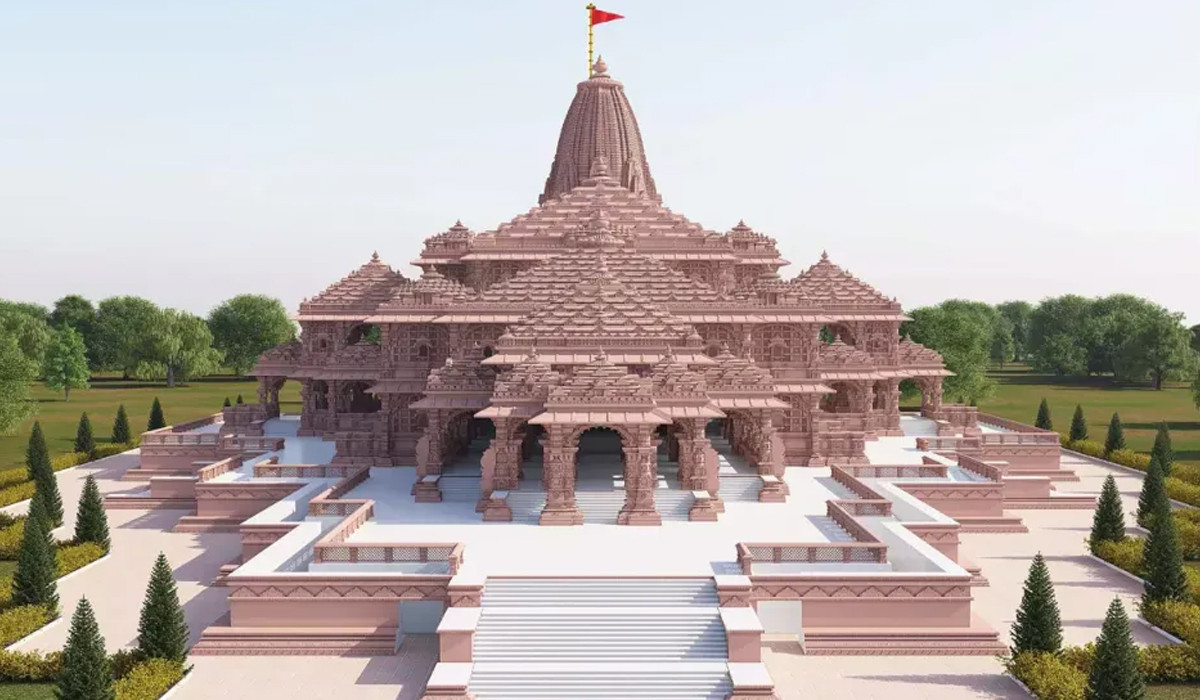 अयोध्यामा नव निर्मित राममन्दिर पाँच मण्डपसहित १६१ फिट अग्लो हुने