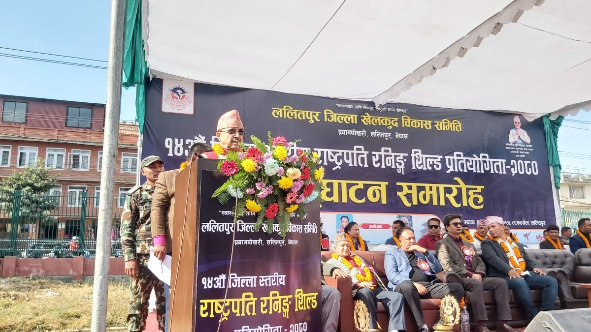 खेलकुद क्षेत्रको पूर्वाधार निर्माणमा प्राथमिकता दिनुपर्छ : रक्षामन्त्री खड्का