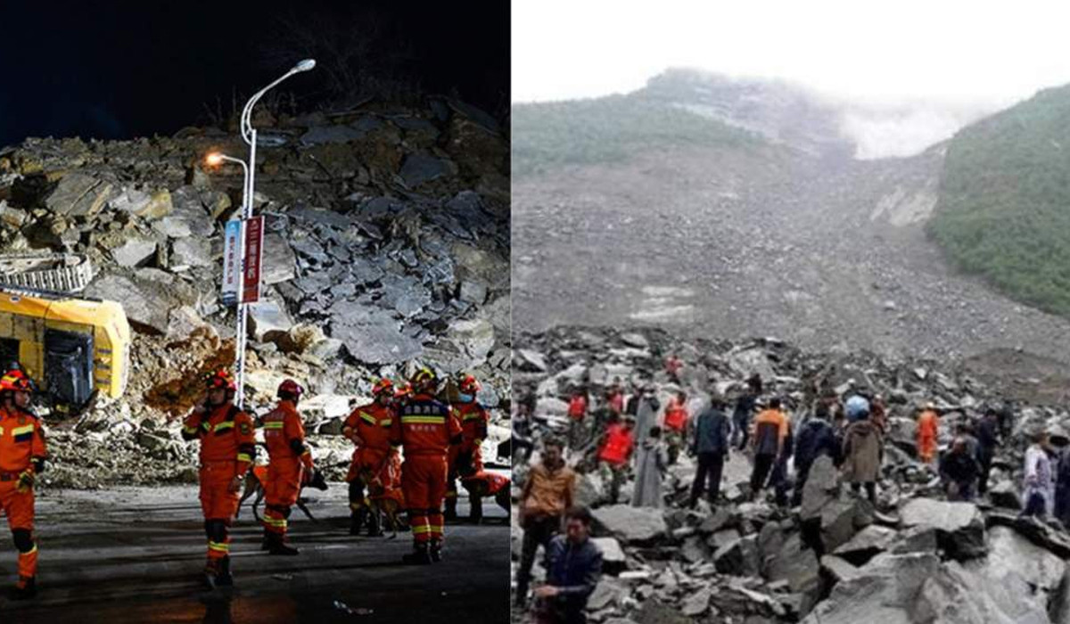 दक्षिणपश्चिम चीनमा गएको पहिरोमा परी ४७ जनाको मृत्यु