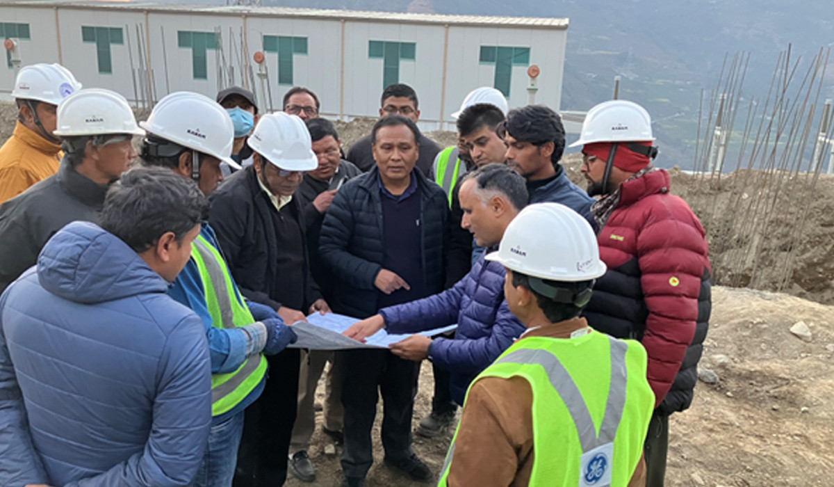 निर्माणाधीन बाह्रबिसे सबस्टेसन अन्तिम चरणमा