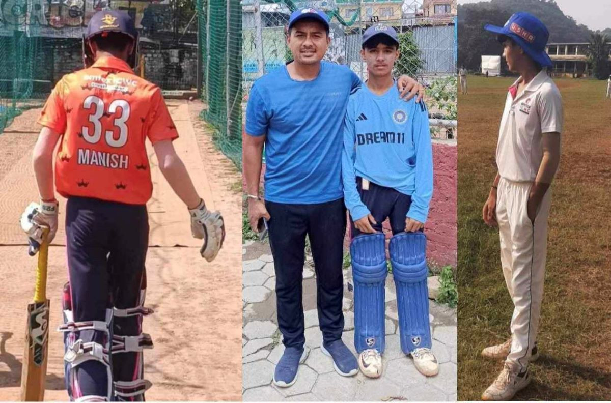 मनिष अन्डर १९ क्रिकेटको लागि छनौट