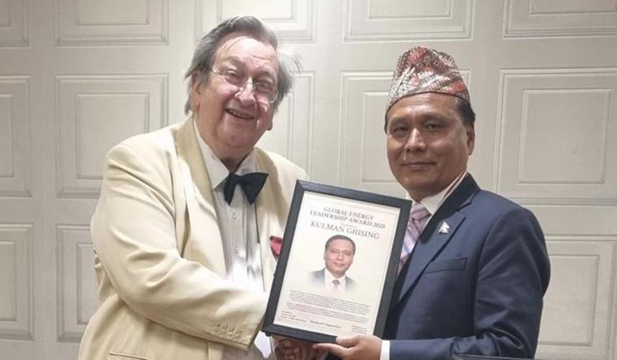 नेपालसामु क्षेत्रीय ऊर्जा केन्द्र बन्ने अवसर छ, त्यसकालागि सही नीति र नेतृत्व हुनुपर्‍यो : कुलमान घिसिङ