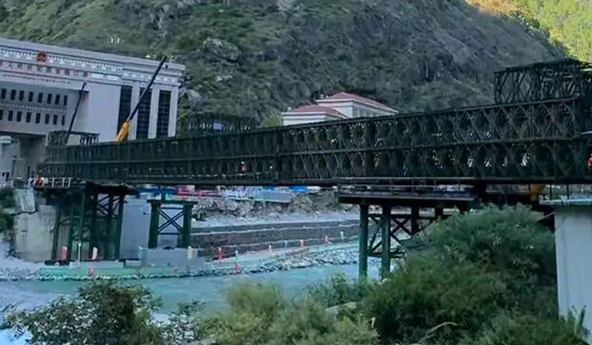 रसुवागढी नाकामा एक महिनाभित्र बेलिब्रिज निर्माण सकिने