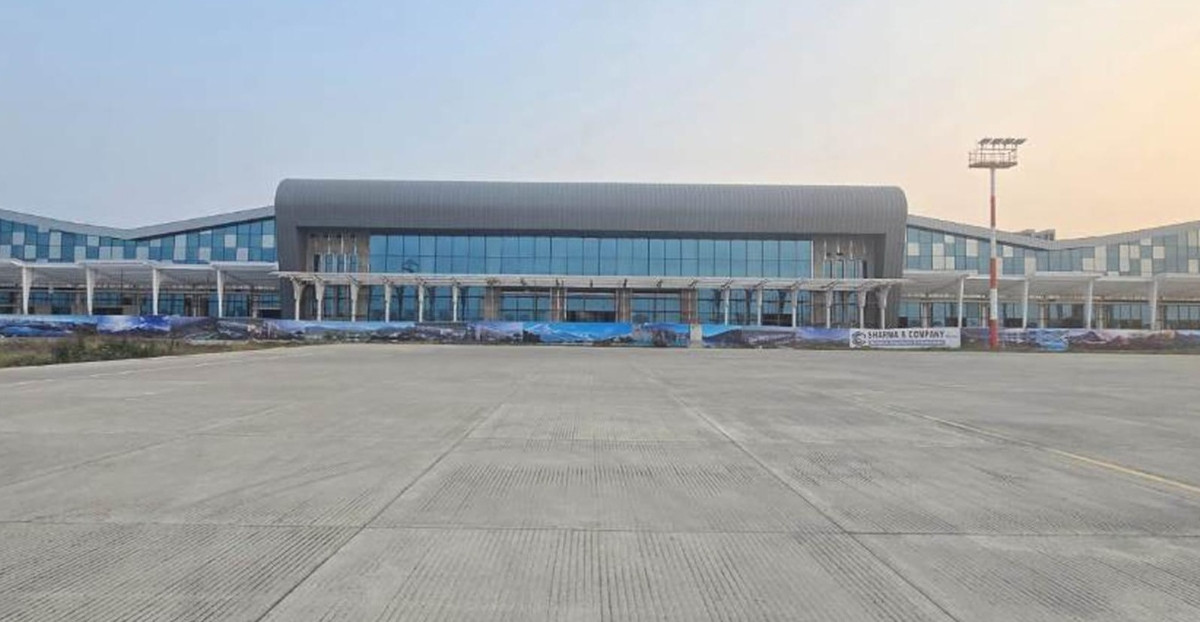 २ अर्ब ७४ करोडमा निर्धारित समयभन्दा अगावै तयार भयो राँझा विमानस्थलको नयाँ टर्मिनल भवन