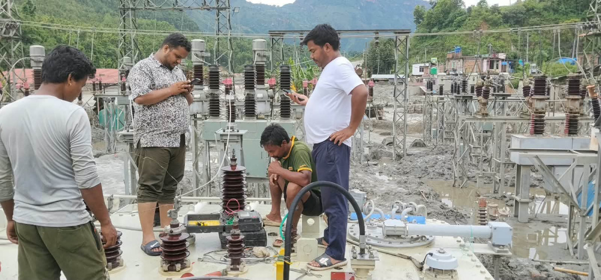 बाढीले क्षति पुर्‍याएको धादिङको जहरे सबस्टेसन पुनः सञ्चालनमा